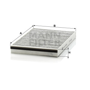 Фильтр салона MANN-FILTER CUK 3054